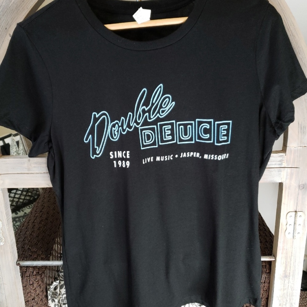 Black "Double Deuce" Tshirt sz XL